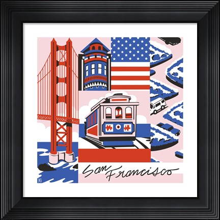 Framed San Francisco Print Print