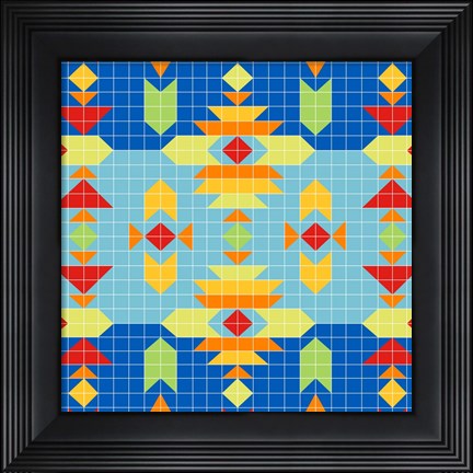 Framed Geometric Square Print