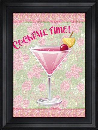 Framed Cocktail Time Print
