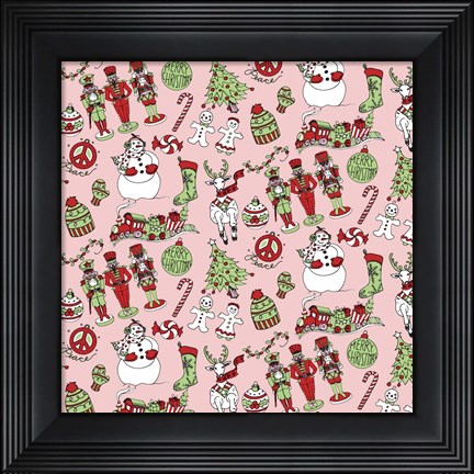 Framed Christmas Pattern 2 Merged Print