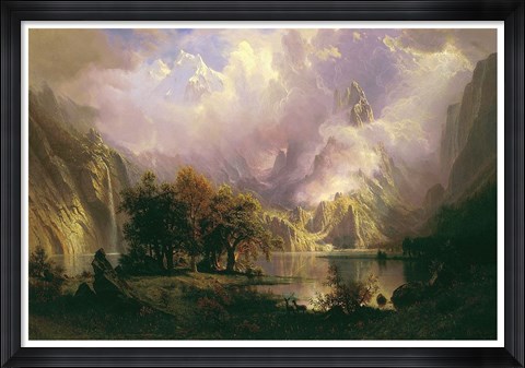 Framed Rocky Mountain Landscape Print