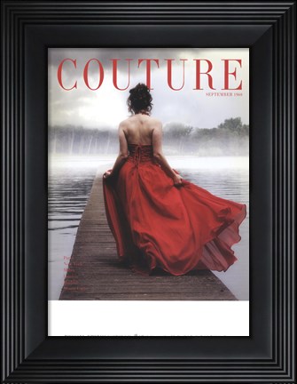 Framed Couture September 1960 Print
