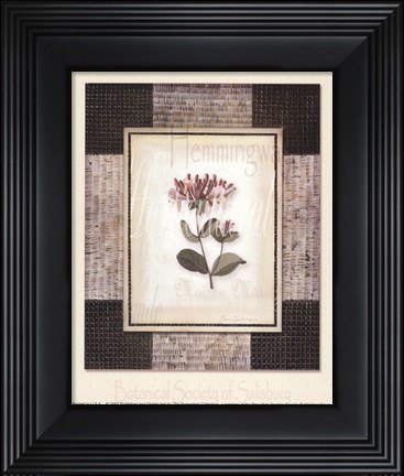 Framed Woven Garden I Print
