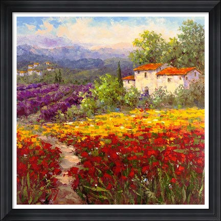 Framed Fleur du Pays II Print