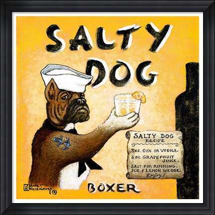 Framed Salty Dog Print