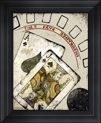 Framed Blackjack Print
