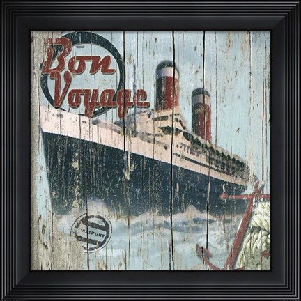 Framed Bon Voyage Print