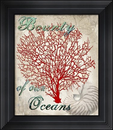 Framed Bounty of our Oceans Print