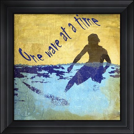 Framed Boy Surf Print