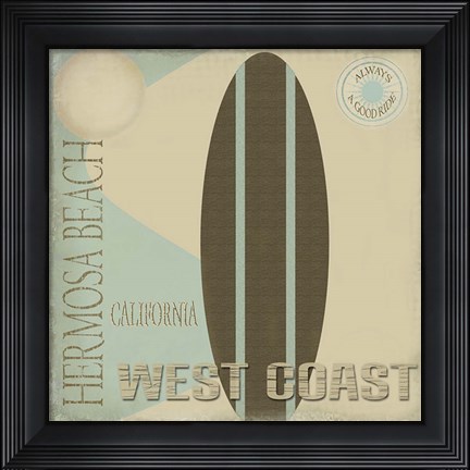 Framed Hermosa Beach L Print