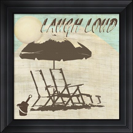 Framed Laugh Loud Print