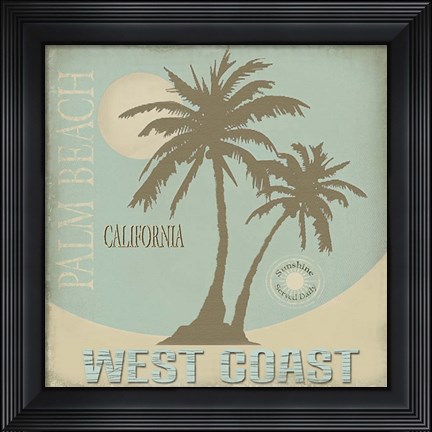 Framed Palm Beach Print
