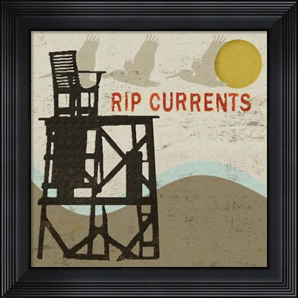 Framed Rip Currents Print