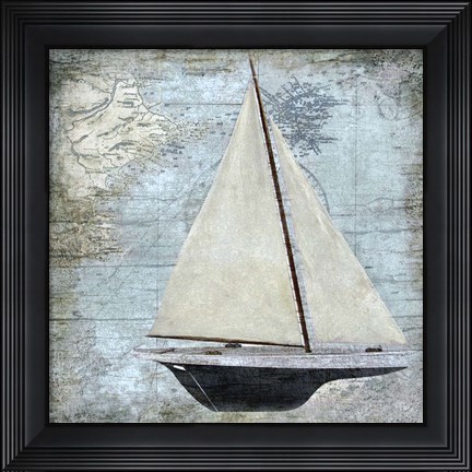 Framed Sailing I Print