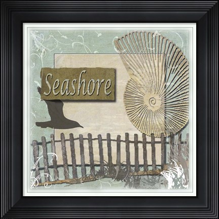 Framed Seashore Print