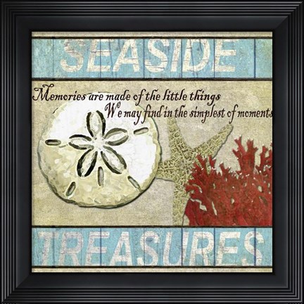 Framed Seaside Treasures Print