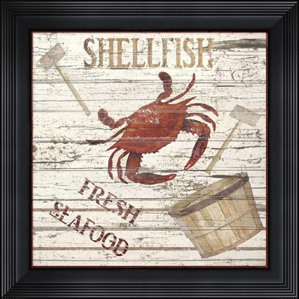 Framed Shellfish I Print