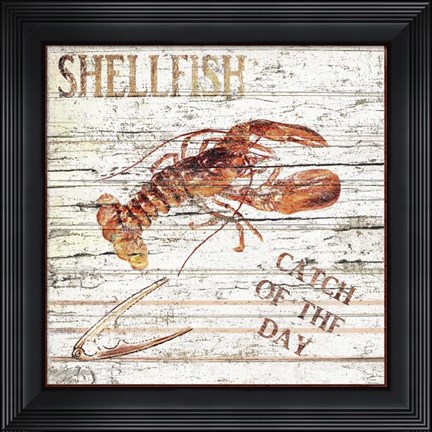 Framed Shellfish II Print