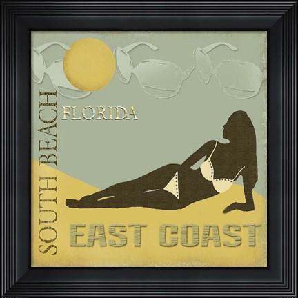 Framed South Beach Print
