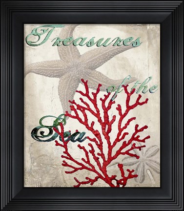 Framed Treasures of the Sea Print