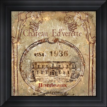 Framed Chateau Ed&#39;verette Print