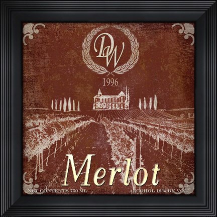 Framed DW Merlot Print