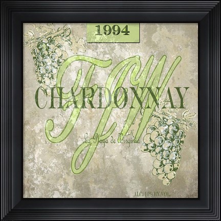 Framed FJW Chardonnay Print
