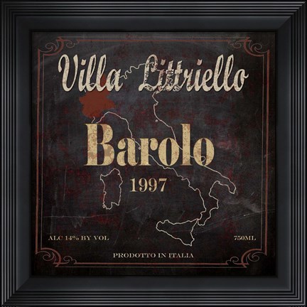 Framed Villa Littriello Print