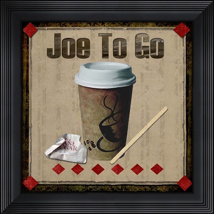Framed Joe To Go Print