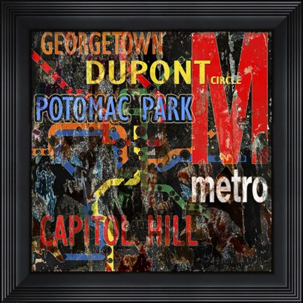 Framed Metro Print