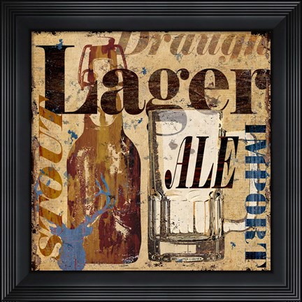 Framed Old Lager Print