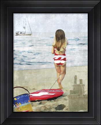 Framed Beach Baby Print