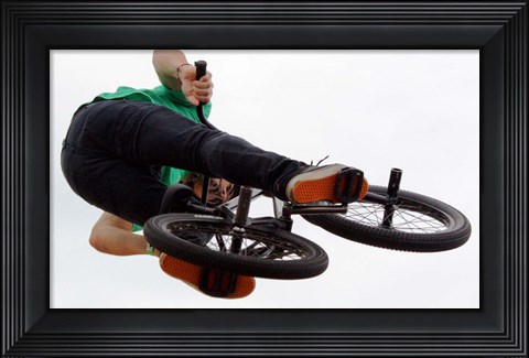 Framed BMX Flying High Print