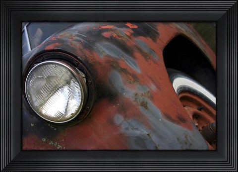 Framed Chevy Headlight Print