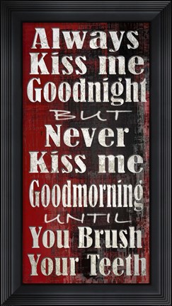 Framed Always and Never Print