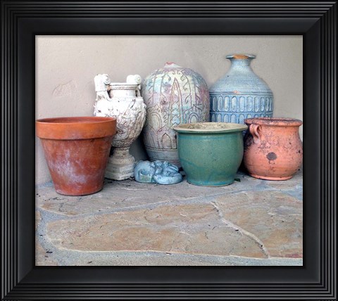 Framed Clay Pots 2 Print