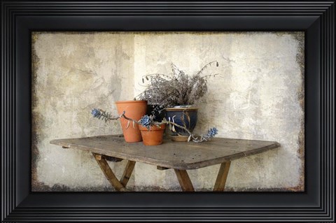 Framed Clay Pots 7b Print