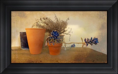 Framed Clay Pots b Print
