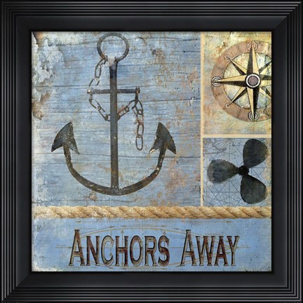 Framed Anchors Away Print