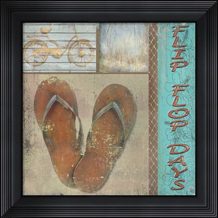 Framed Flip Flop Days Print