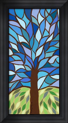 Framed Tree of Life - Blue Print