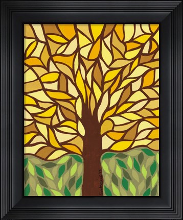 Framed Tree of Life - Yellow Print