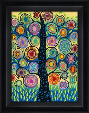 Framed Pastel Tree of Life Print
