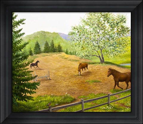 Framed Horses section 6 Print