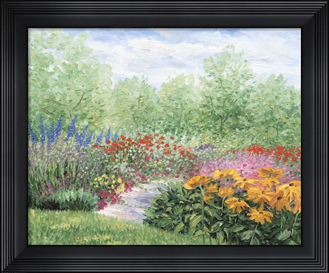 Framed Impressionistic Garden Print