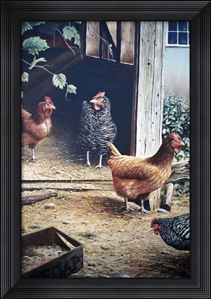 Framed Russell&#39;s Chickens Print