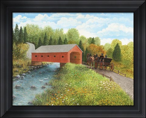 Framed Old Country Road Print