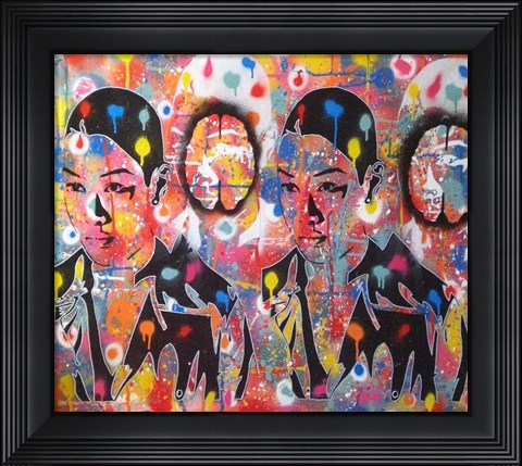 Framed Abstract Androids Print