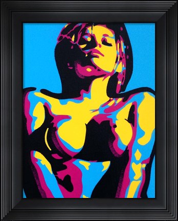 Framed Abstract Nude Print