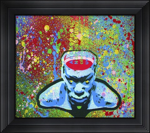 Framed Alphabet Soup Print
